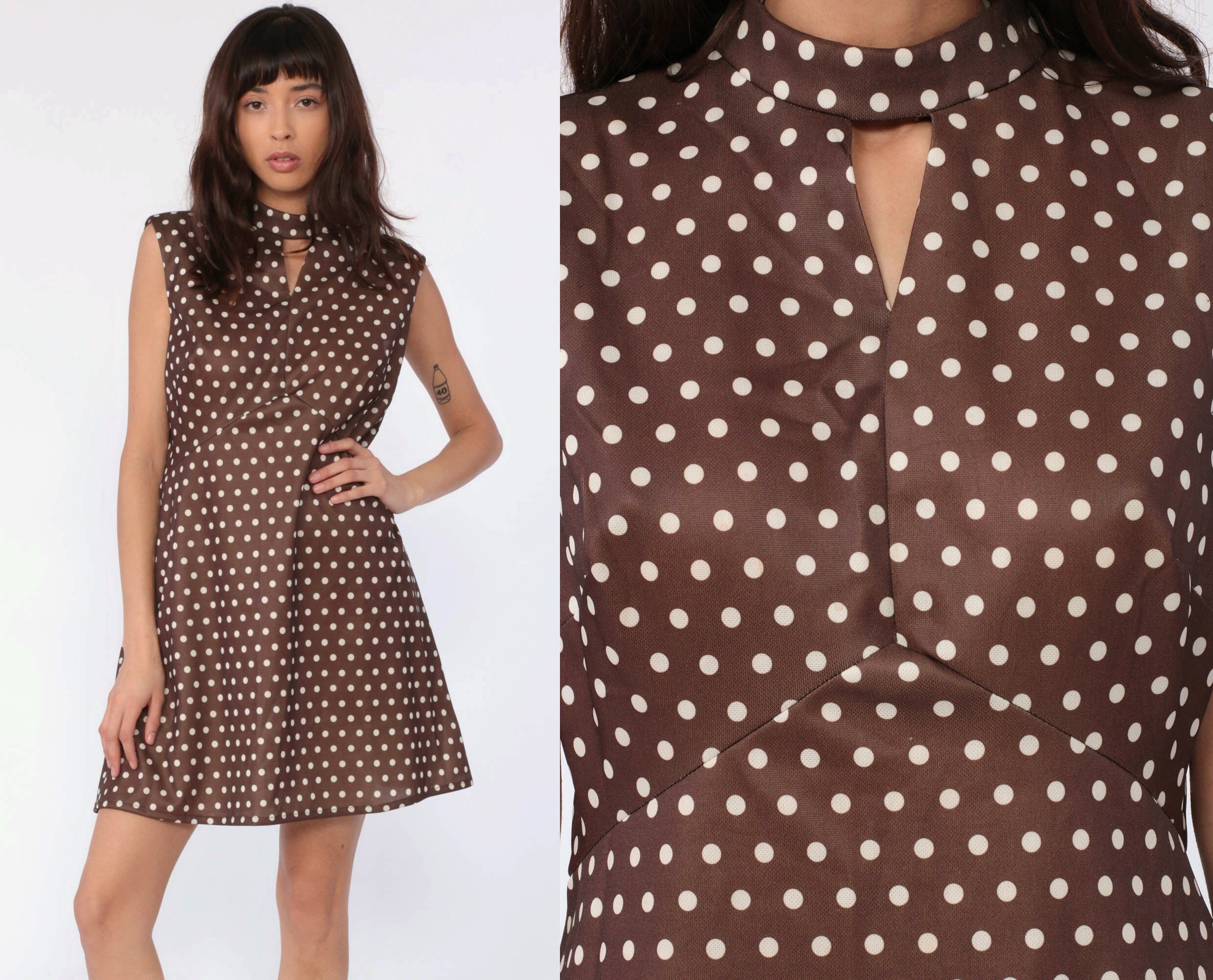 polka dot babydoll dress