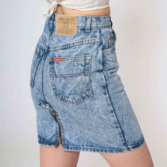 Jordache Jean Skirt 80s 90s Acid Wash Denim Mini Skirt Retro Blue Bow Detail Pencil Skirt High Waisted Rise Miniskirt Vintage 1990s Small S Etsy