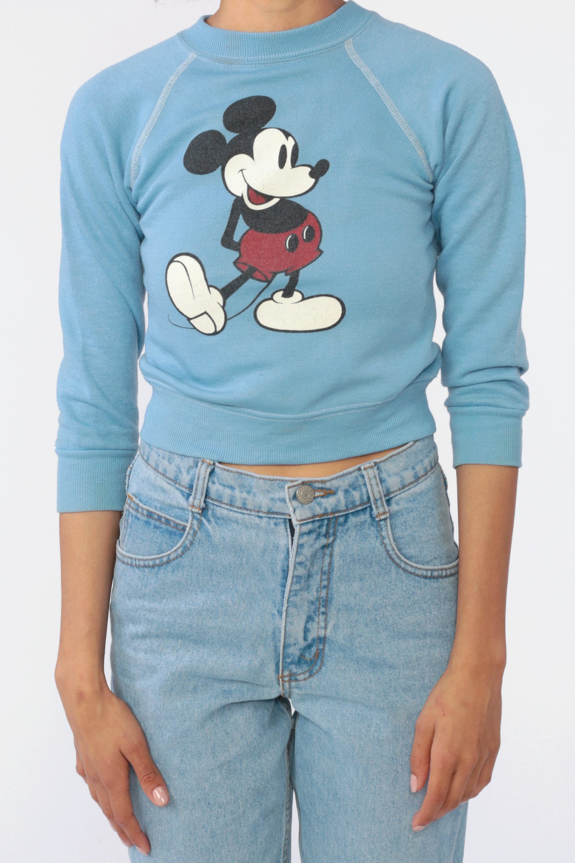 mickey mouse sweatshirt blue