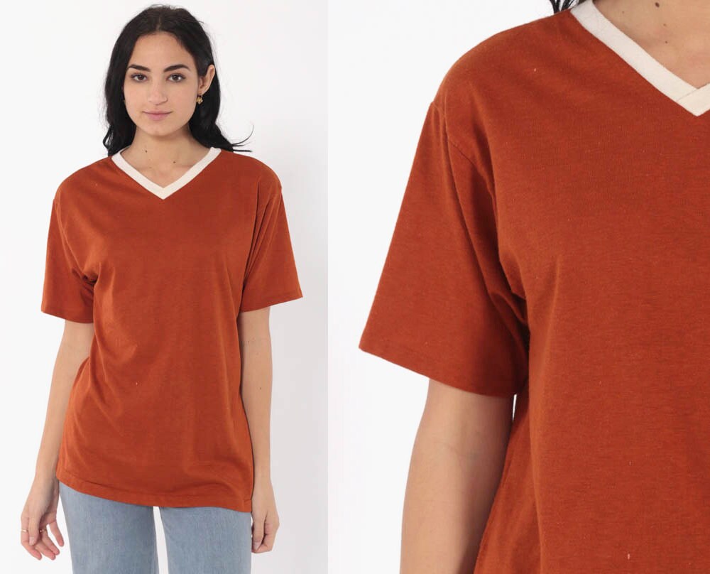 rust colored tshirts