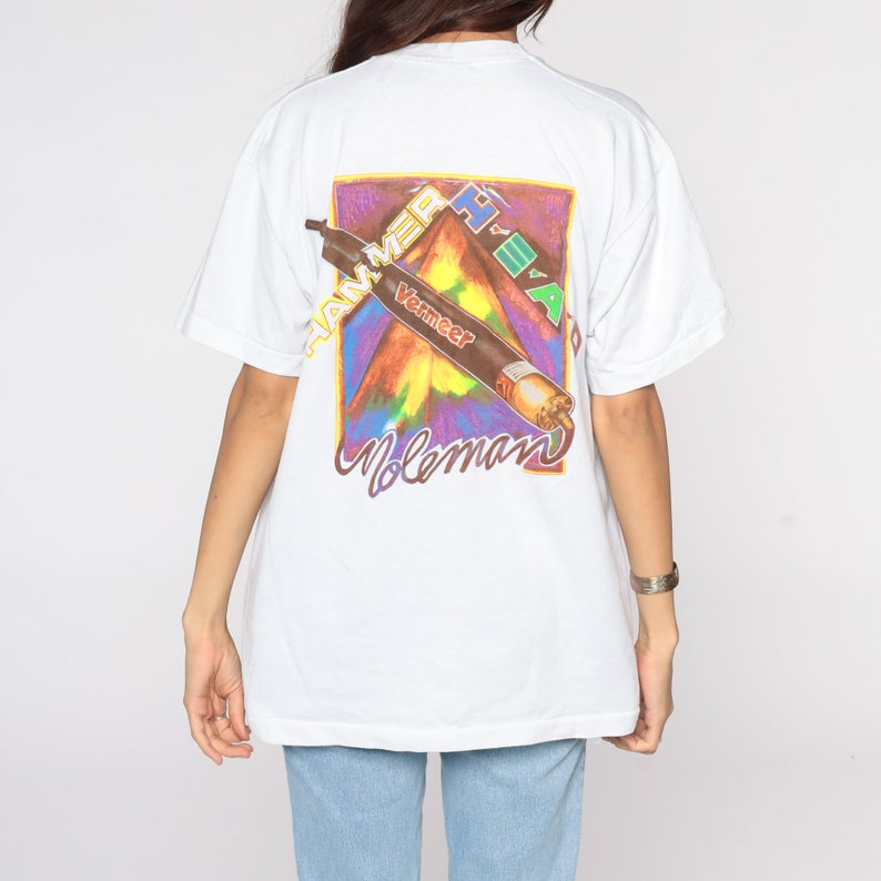 Hammerhead Moleman Vermeer Shirt Graphic Tshirt 90s Mountain Fruit of the loom T Shirt 1990s Vintage Tee Single Stitch Extra Large xl image 7