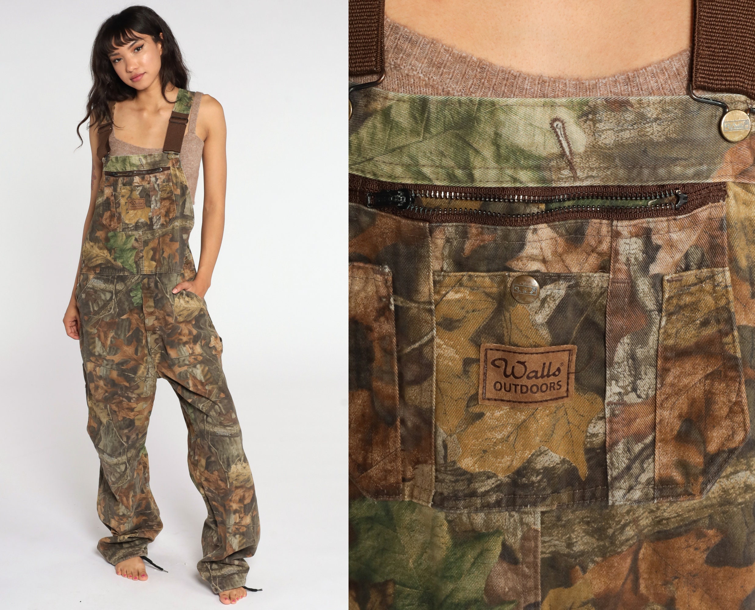 Camo Overalls Pants Hunting Pants Bib Camouflage Overalls Etsy