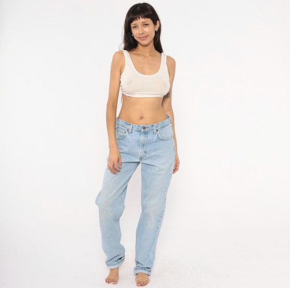 Y2K Carhartt Light Wash Jeans Relaxed Fit Straight Leg Denim Pants Faded Blue Cotton Workwear Boyfriend Trousers Streetwear Vintage 34 x 36