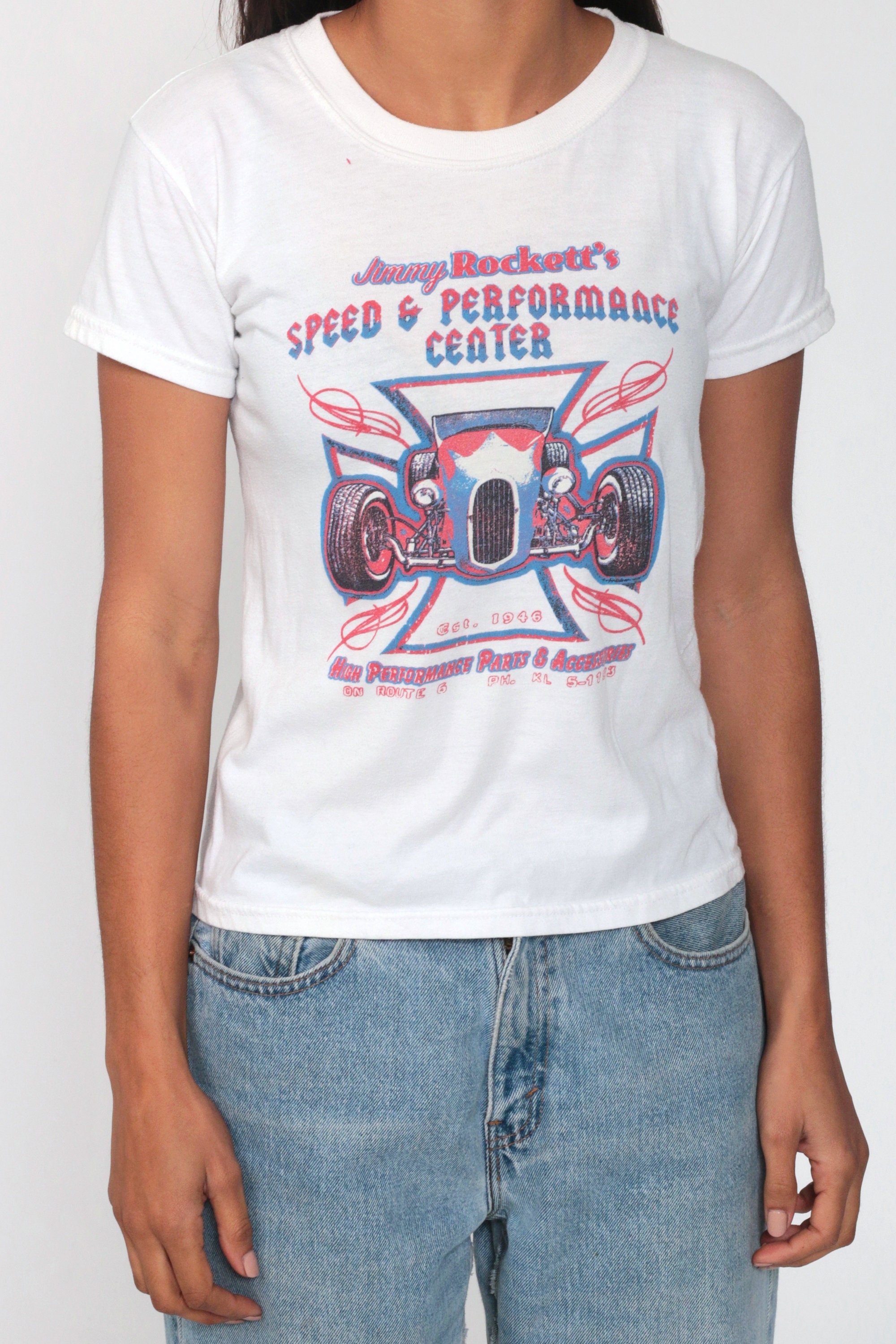 Car Racing Shirt 80s TShirt SPEED &amp; PERFORMANCE Race Car