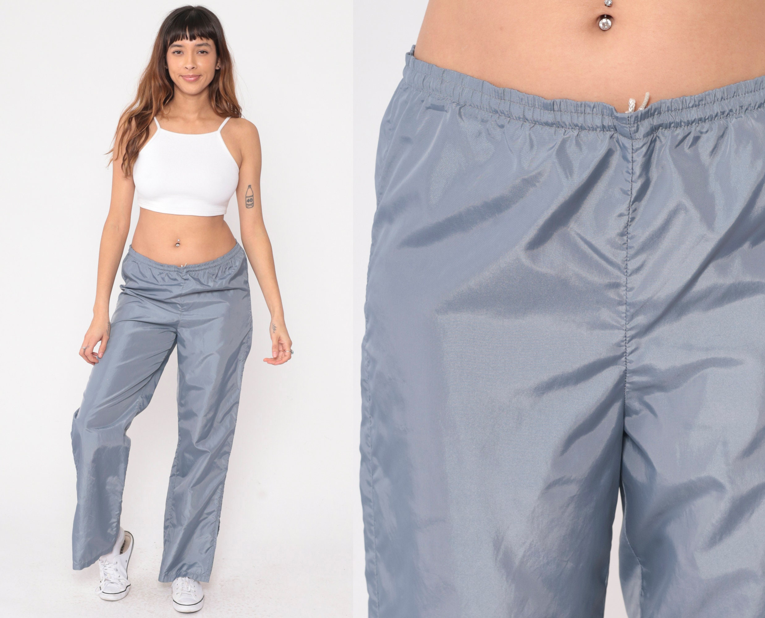 Nylon Track Pants Etsy UK