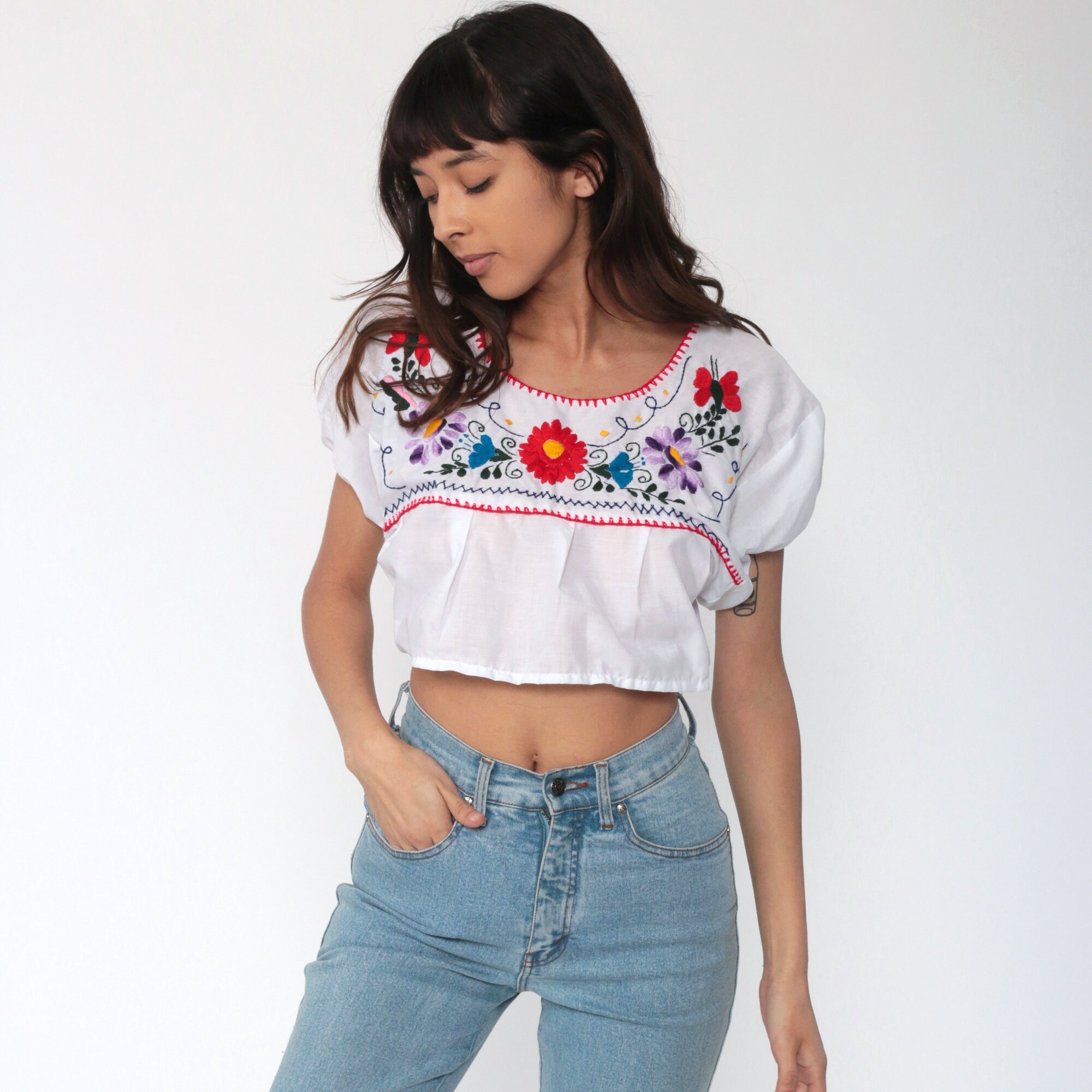 mexico jersey crop top