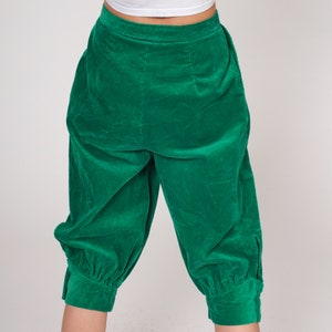 Green Corduroy Knickerbockers 70s Harem Pants Breeches Britches High ...