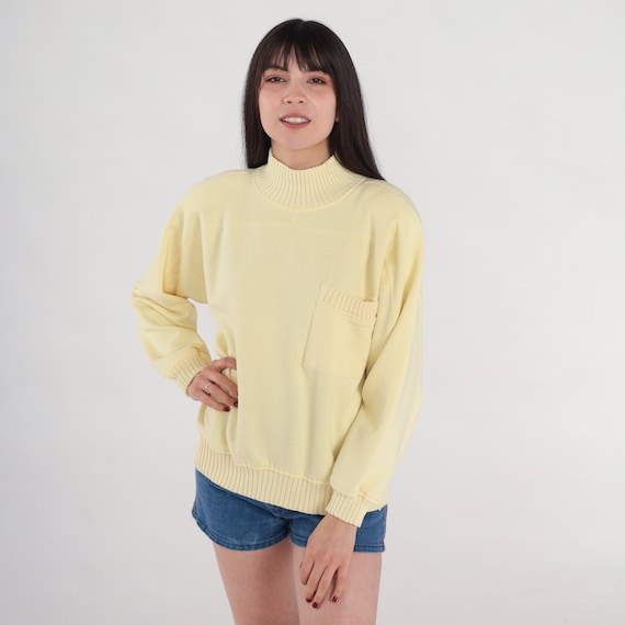 Pale yellow pullover sales