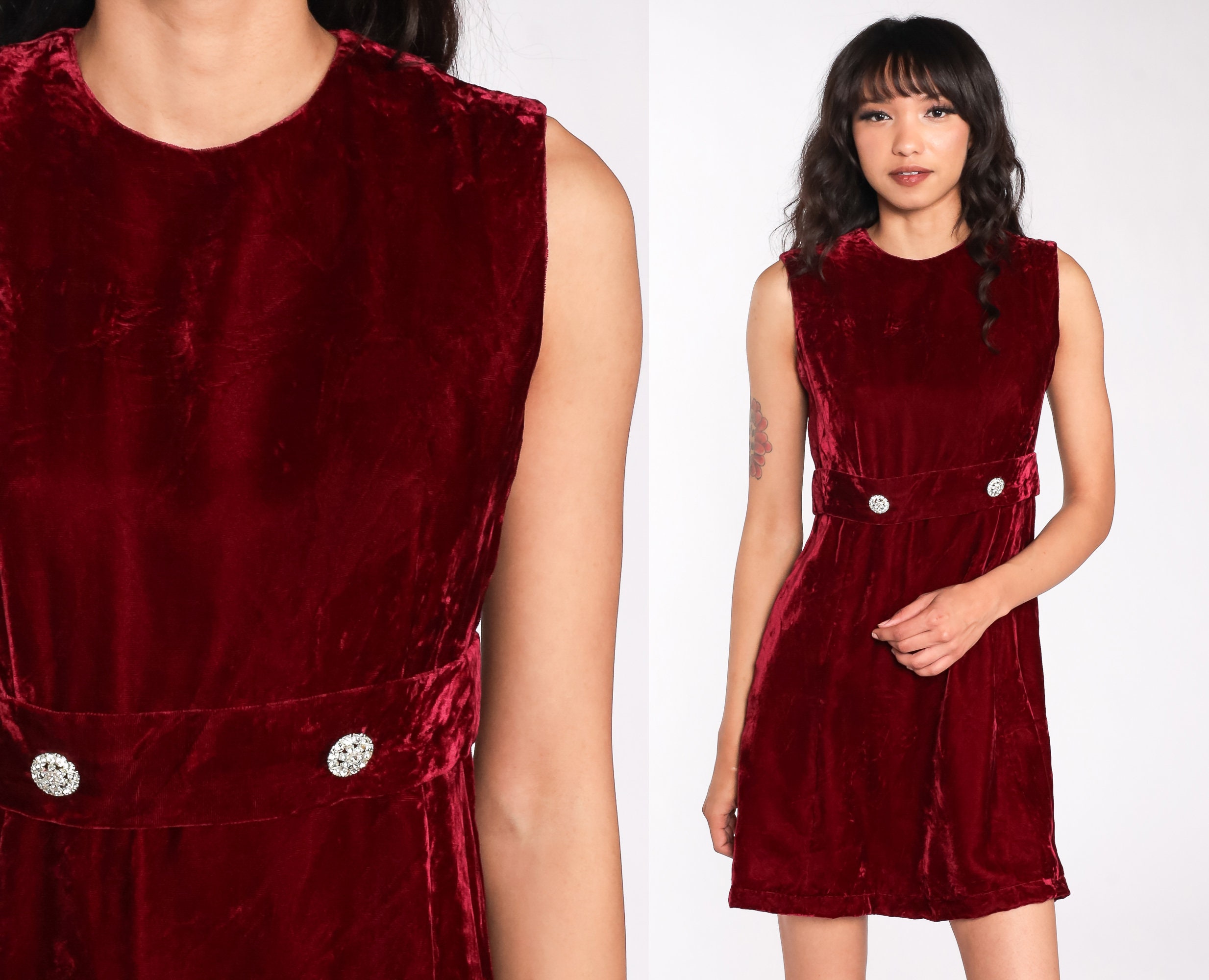60s clearance velvet dress