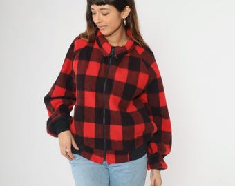 Supreme 赤いチェック柄ジップアップジャケット チェック柄 ジップ