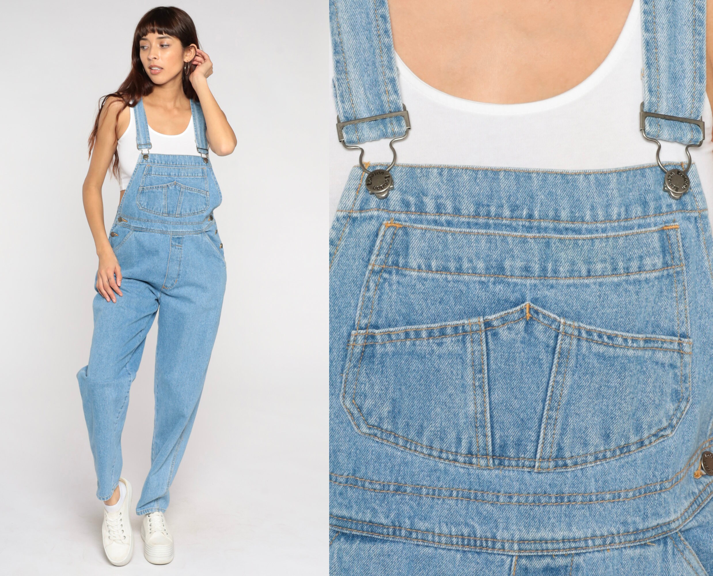 90s Denim Overalls Retro Blue Jean Overall Pants London London ...