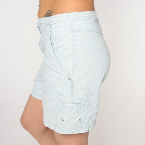 Striped Denim Shorts 90s Ralph Lauren Jean Shorts… - image 5