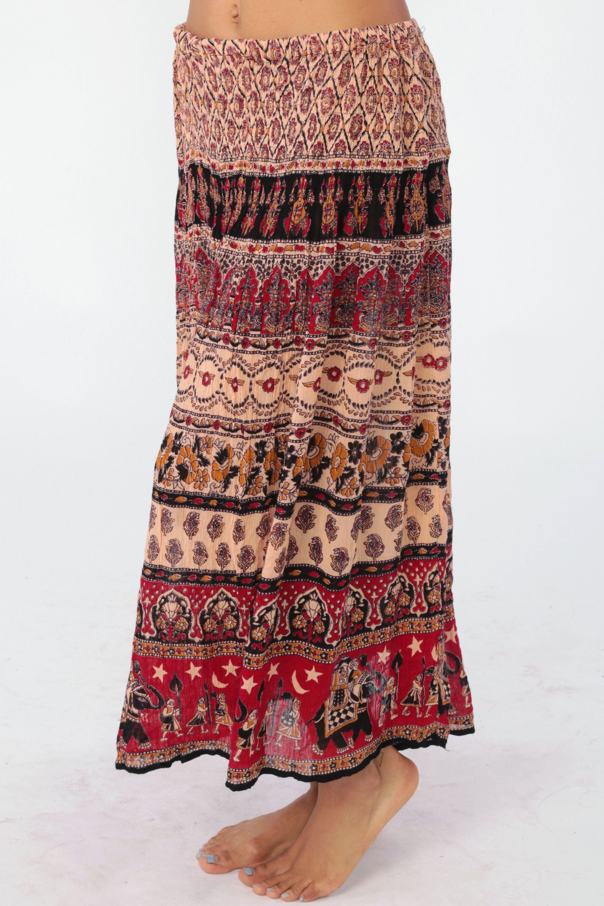 boho gypsy maxi skirt