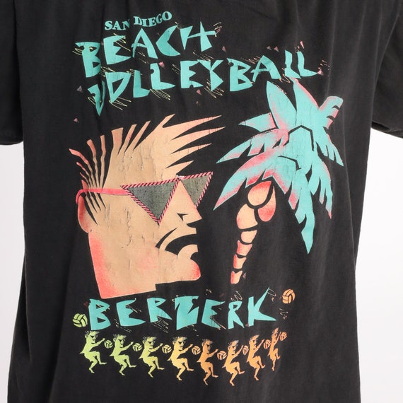 90s Beach Shirt Beach Volleyball Tshirt San Diego… - image 5