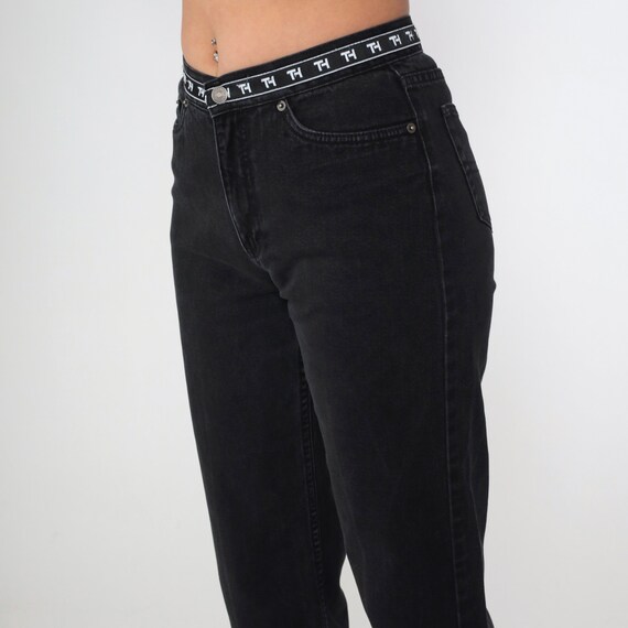 Tommy Hilfiger Ankle Jeans Y2K Black Denim Croppe… - image 5