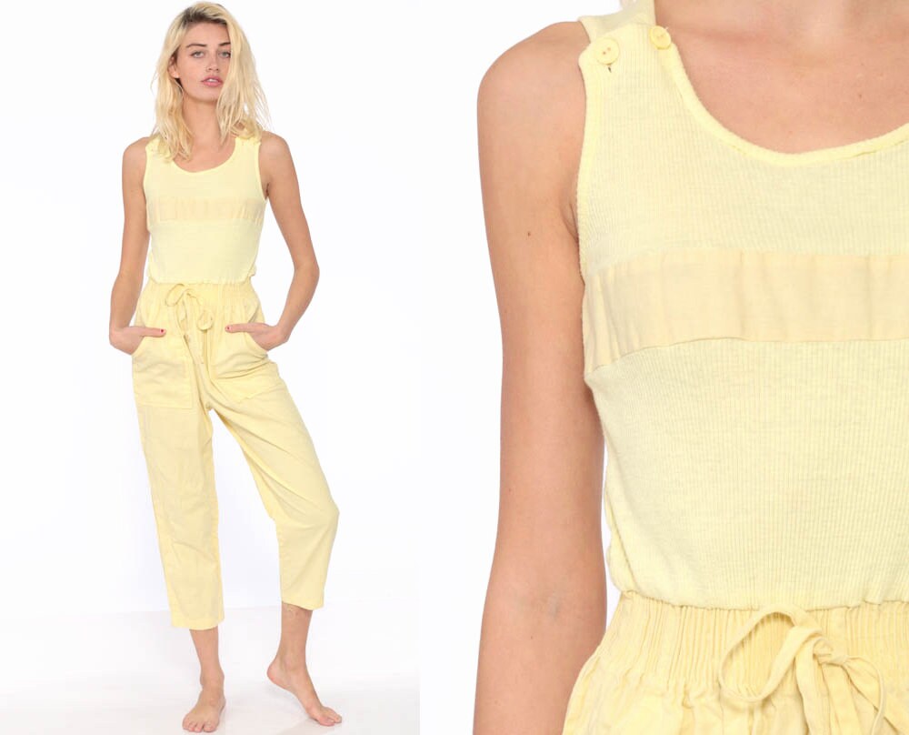 pale yellow jumpsuit