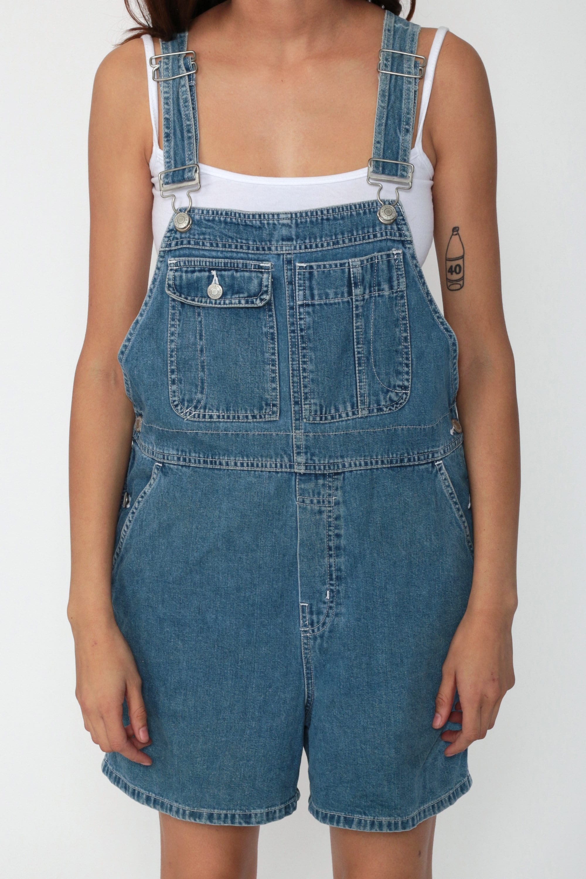Jean Shortalls Gap Overalls Denim Overall Shorts 90s Bib Overall Jean