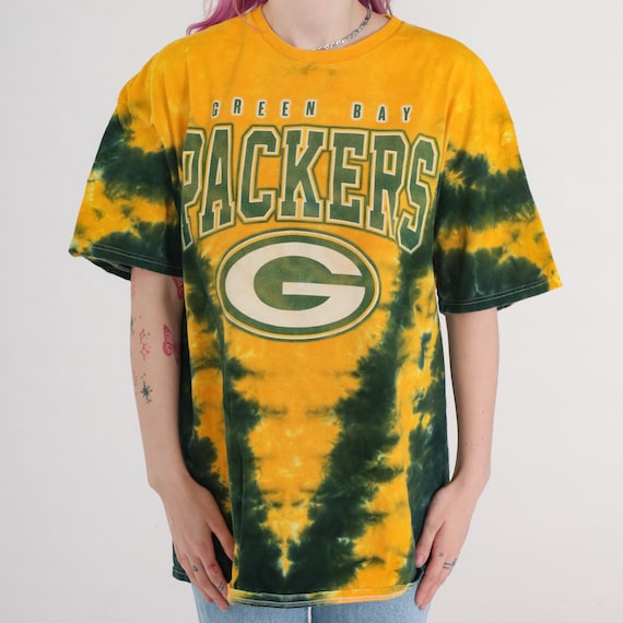 Tie Dye Green Bay Packers Shirt 90s NFL Team Appa… - image 5