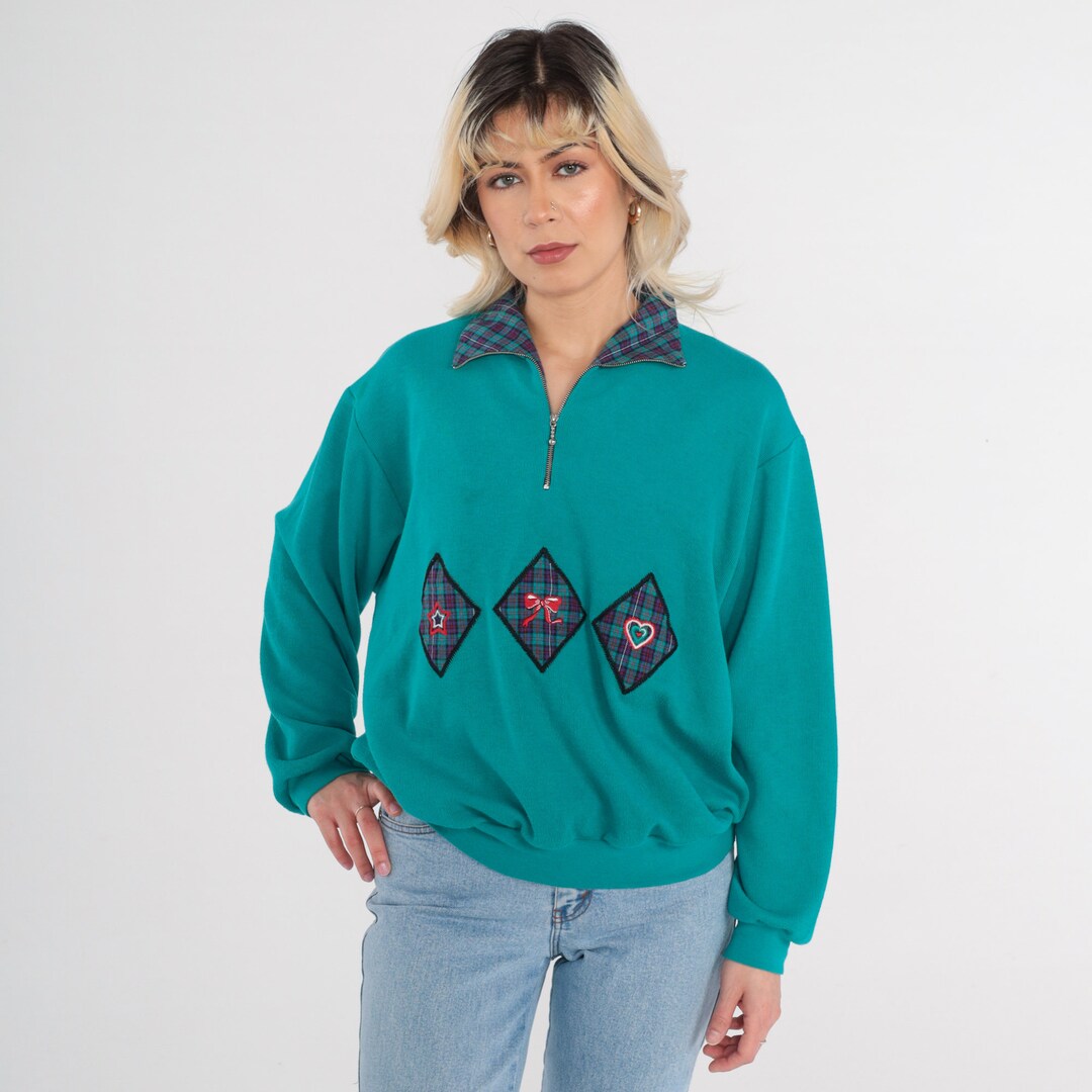 90s USA製 COTTON DELUXE Art print sweat COTTON DELUXE FLEECE 90s Old USA made animal print Long