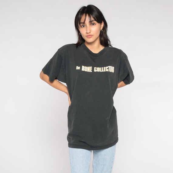 The Bone Collector Shirt Y2K Movie T-Shirt Retro Nostalgia Crime Thriller Mystery Novel Movies Graphic Tee Black Vintage 00s Extra Large xl
