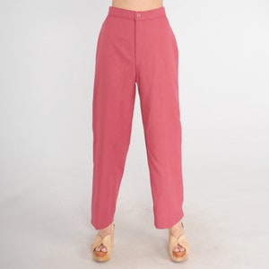 70s Levis Trousers Pink Levi&#39;s Bend Over Pants Tapered Straight Leg Pants High Waisted Rise Slacks Hippie 1970s Vintage Extra Small XS 25