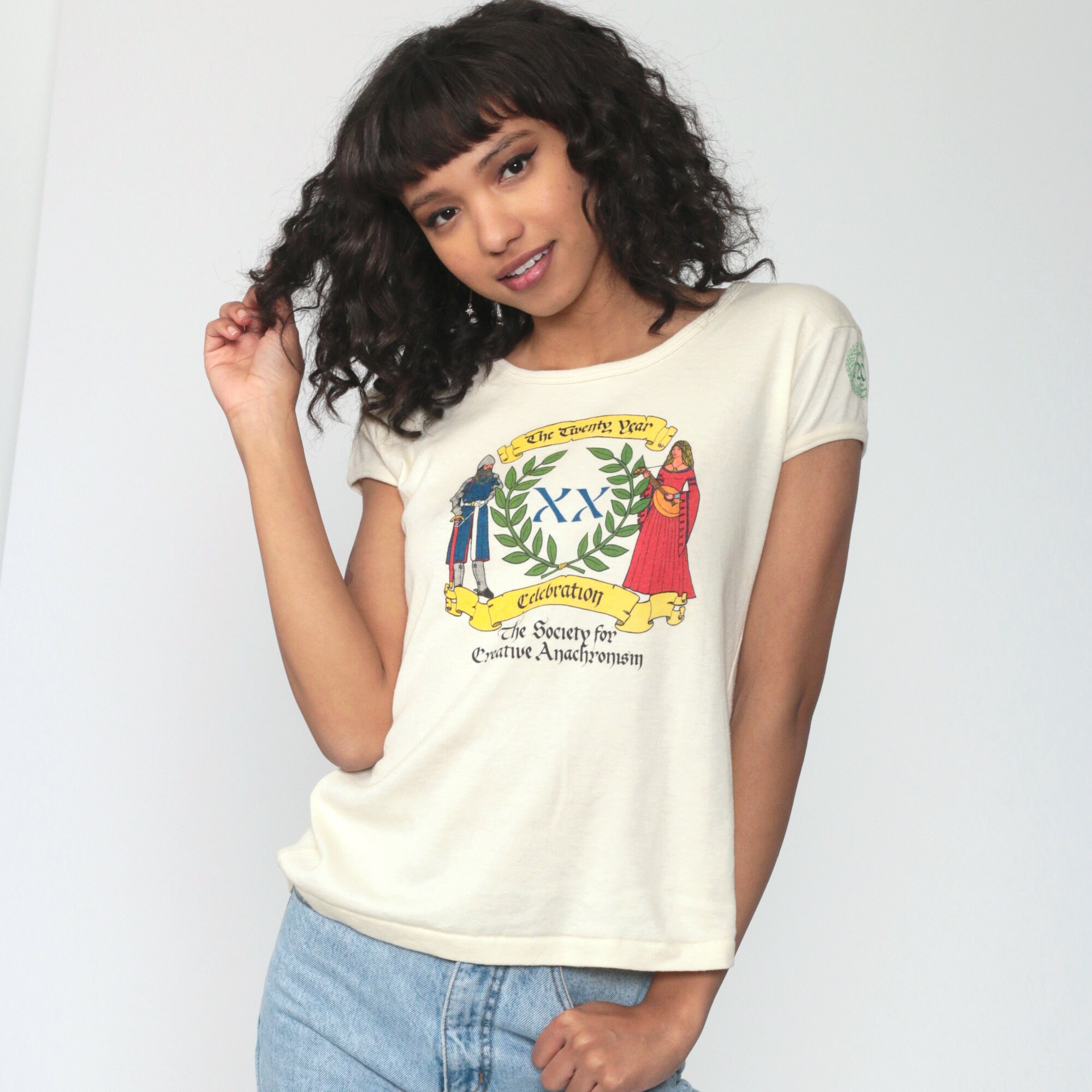 Creative Anachronism Shirt Renaissance Fair Shirt Vintage Tshirt 80s T Shirt Princess Knight