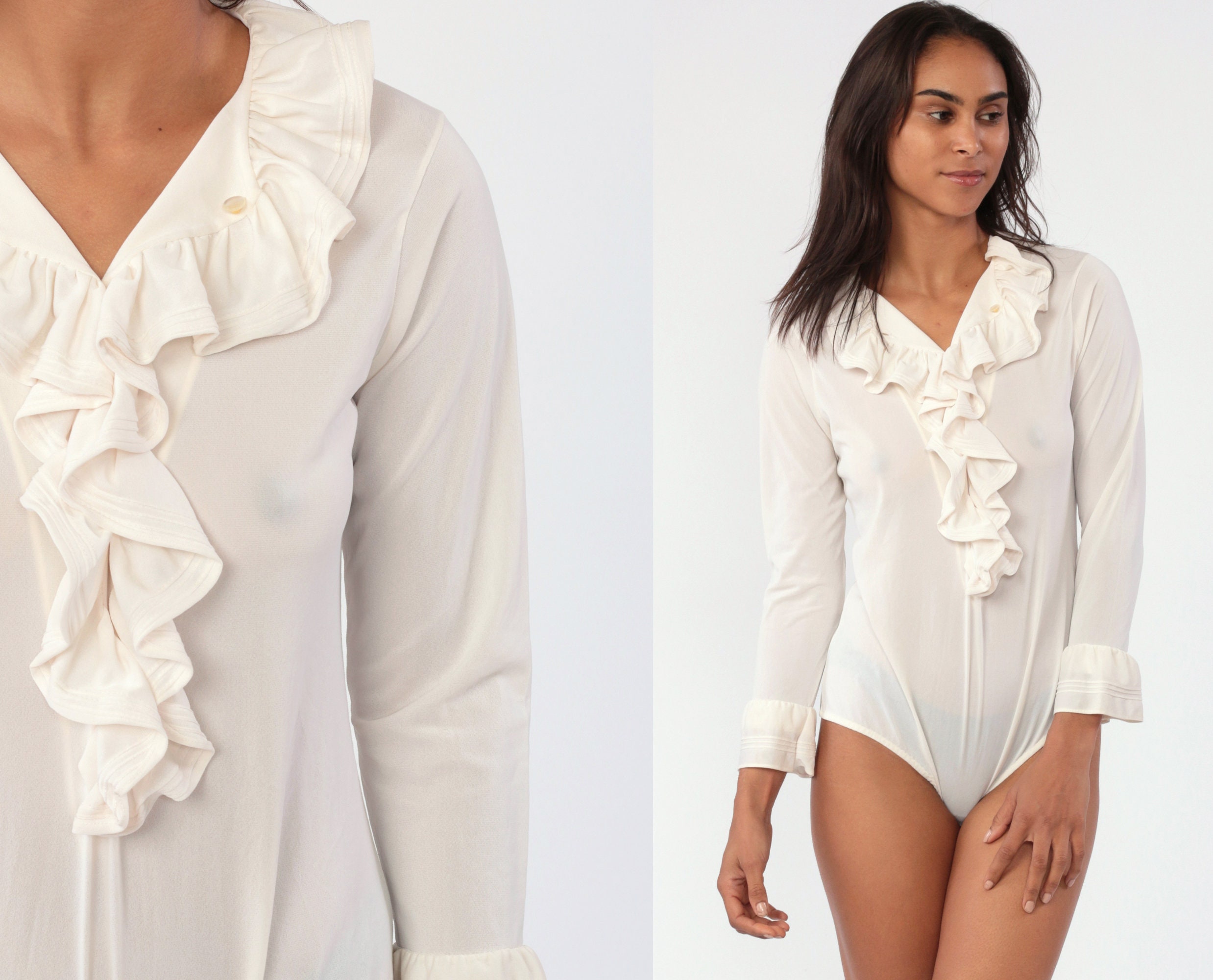 ruffle long sleeve bodysuit