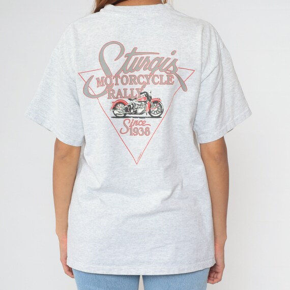 Sturgis Motorcycle T Shirt 90s Broken Spoke Saloo… - image 6