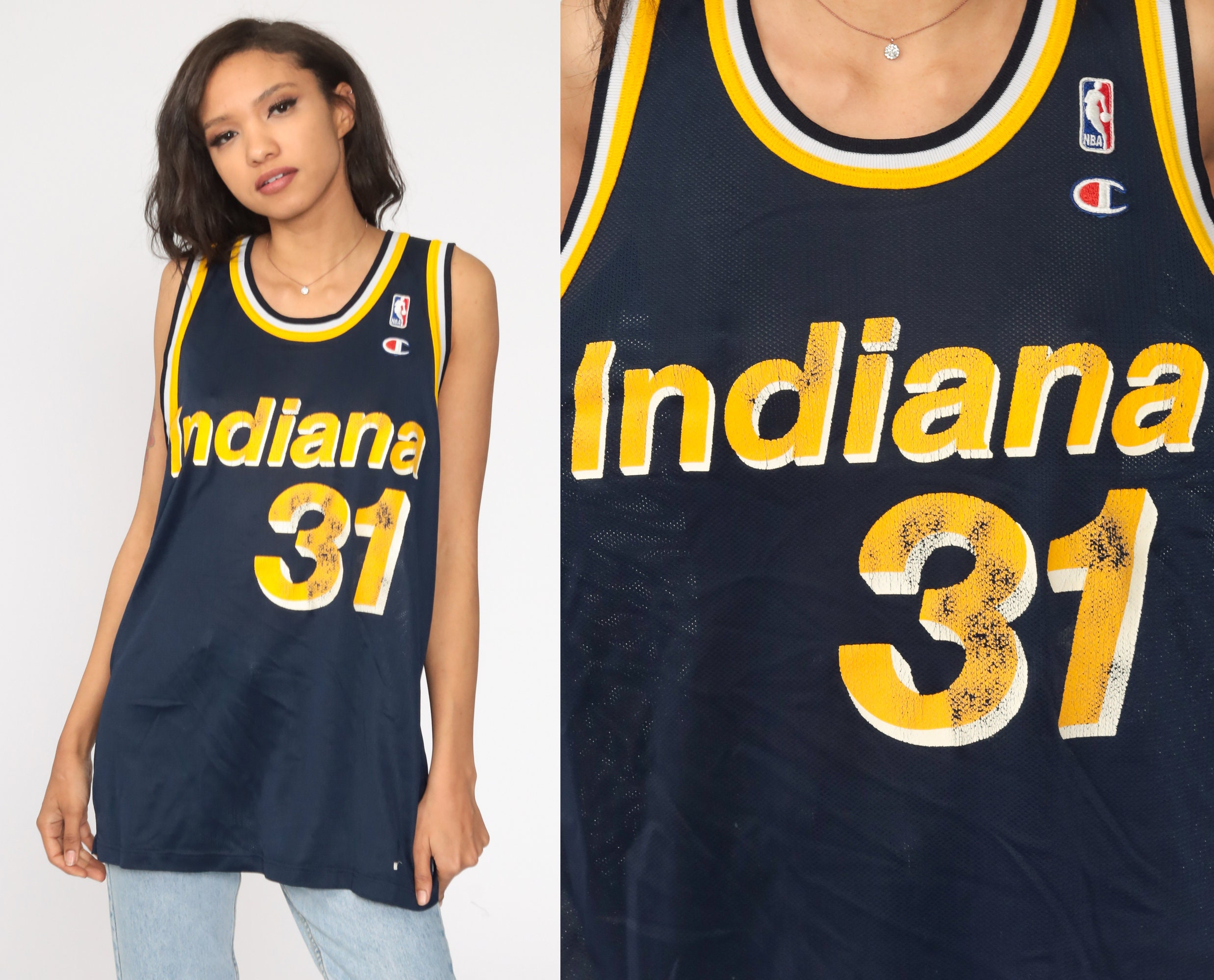 Vintage Reggie Miller Jersey INDIANA PACERS Shirt Basketball -  Denmark