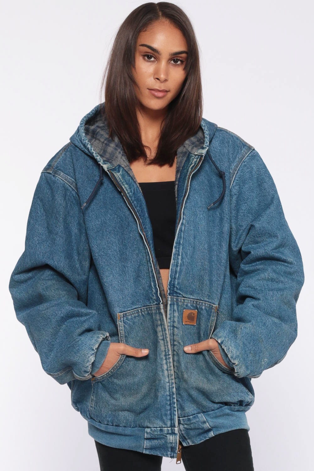 target hooded denim jacket