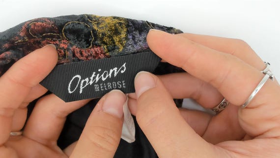 90s Abstract Jacket Cropped Button Front Multicol… - image 9