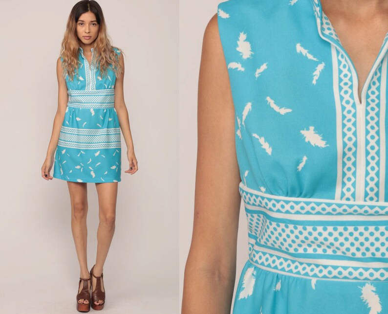Empire Dress White Feather