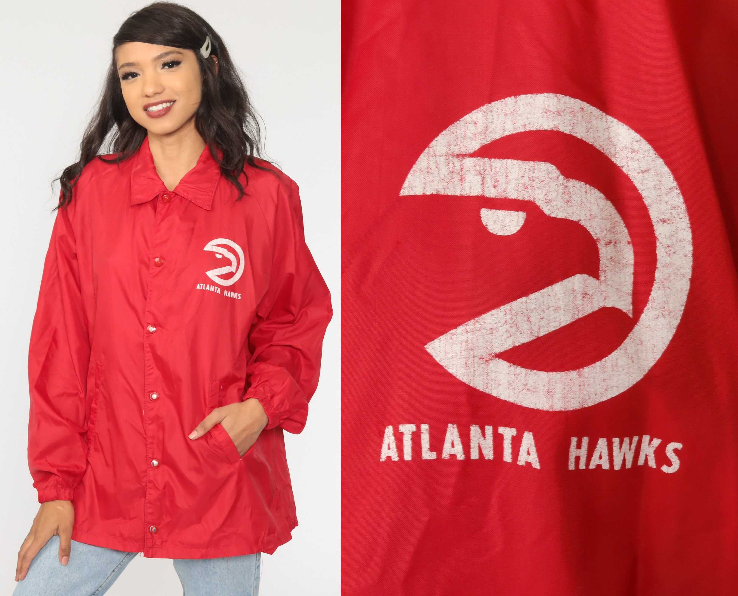 Womens Puffer Jacket Atlanta Hawks