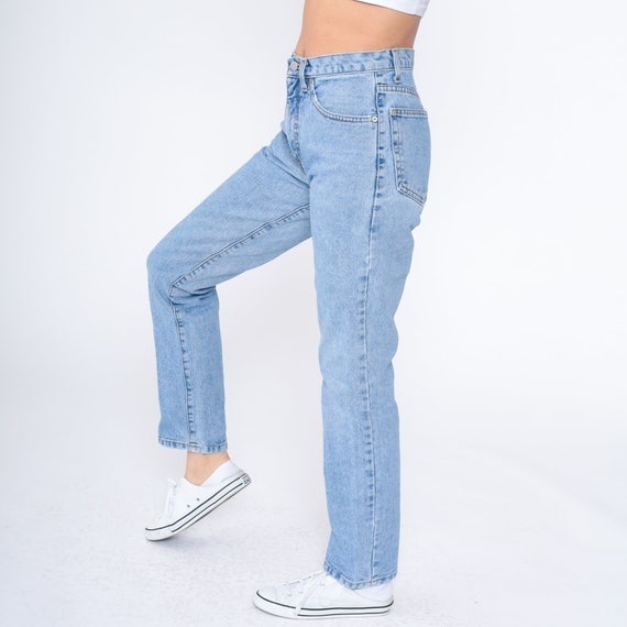 Vintage Guess Jeans 90s Straight Leg Mom Jeans Re… - image 4