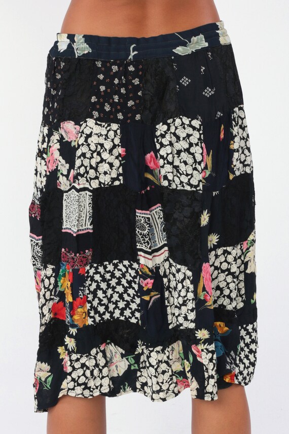 Patchwork Broomstick Skirt Boho Skirt Floral Skirt Gy… Gem