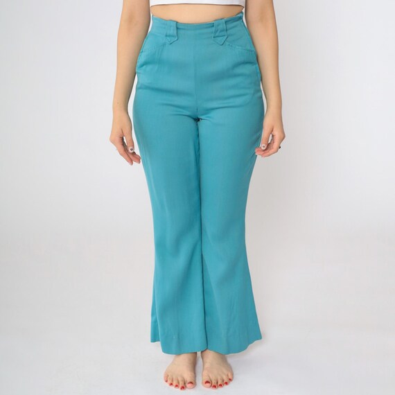 Vintage 1950s Hillbilly Western Two Piece Set Lea… - image 7