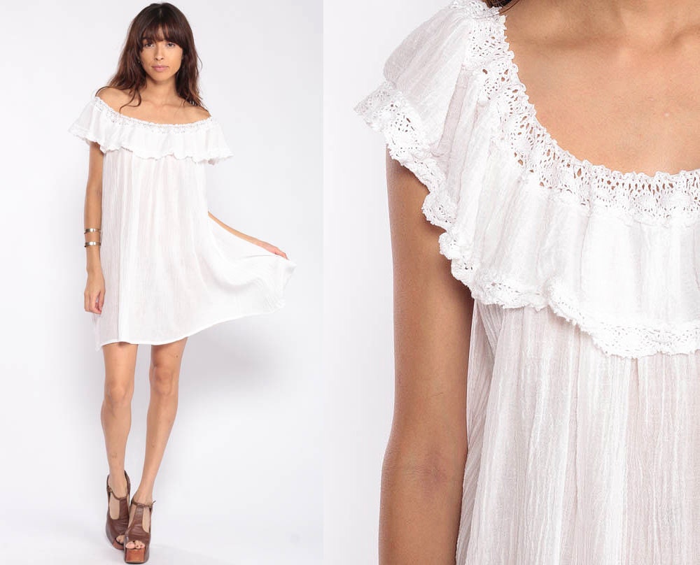 boho gauze dress