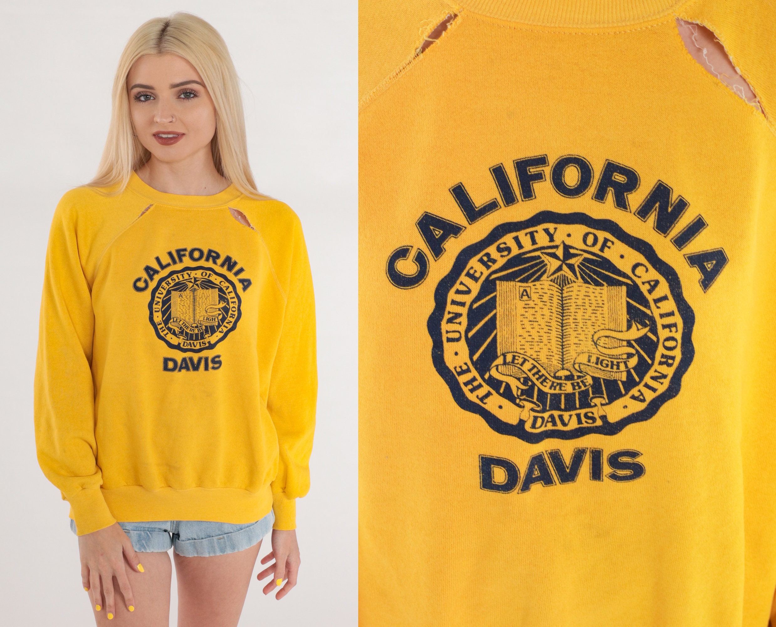 UC Davis Sweatshirt 80s University California Sweater Aggies Graphic ...