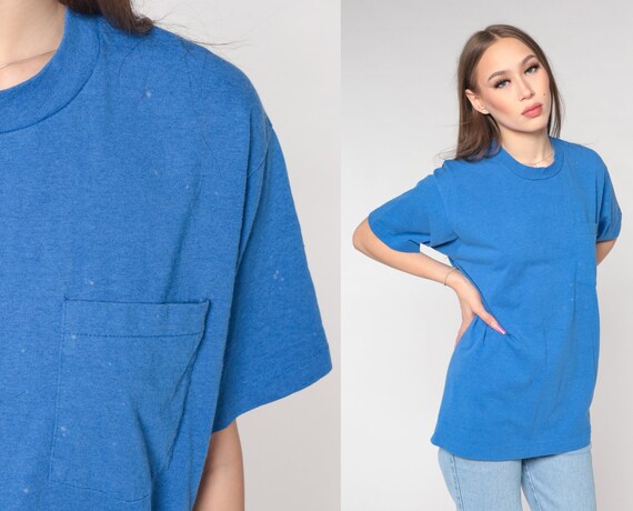 distressed pocket tee