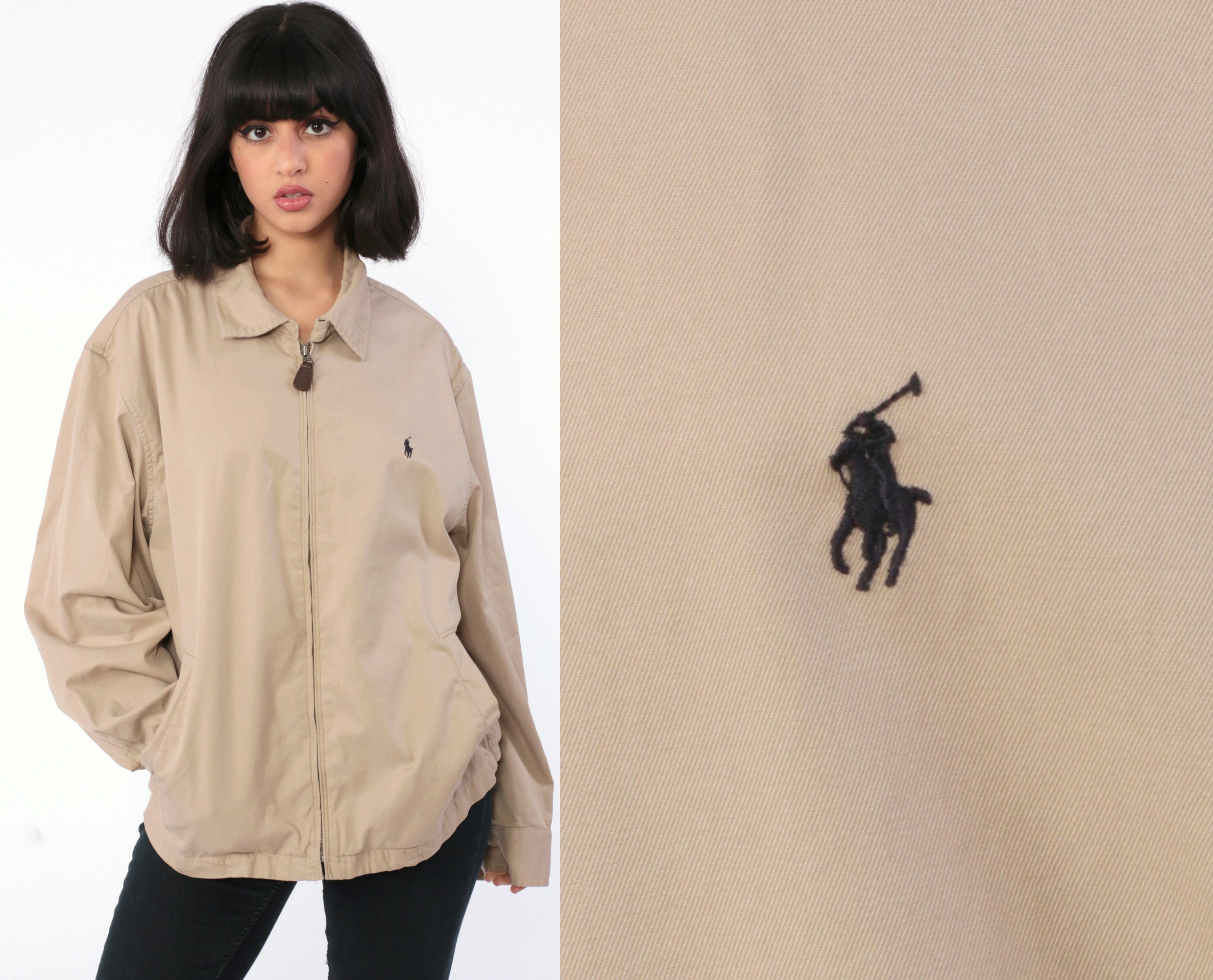 polo jacket khaki
