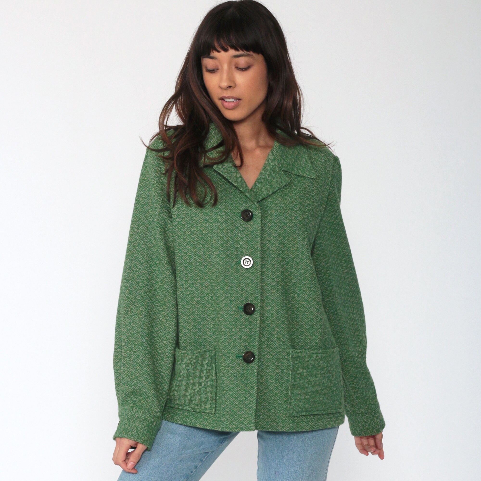 wool button up jacket