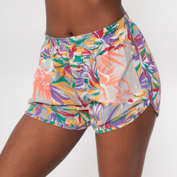 Vintage Jockey Boxer Shorts Tropical Underwear Shorts 80s Retro Pajama Shorts 90s Vintage Elastic Waist 34 Small