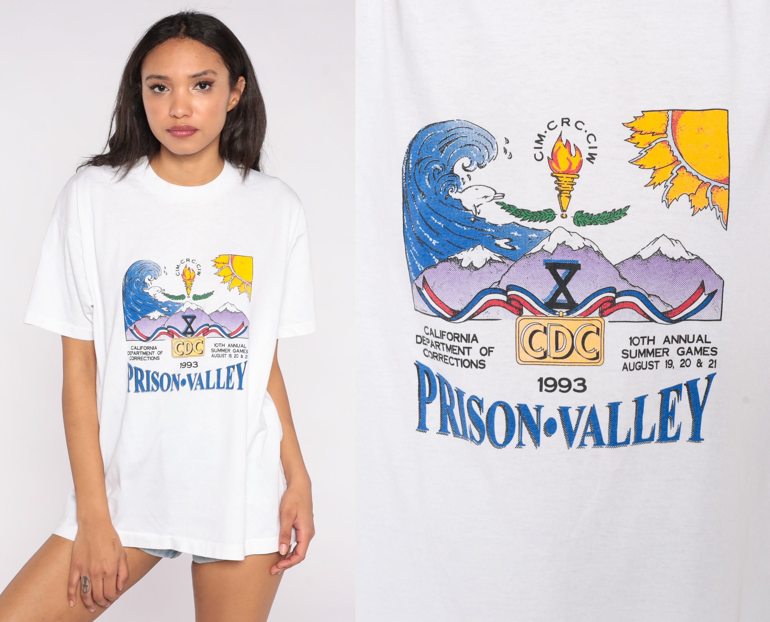 CDC Summer Games Shirt 1993 Prison Valley Tshirt 90s - Etsy