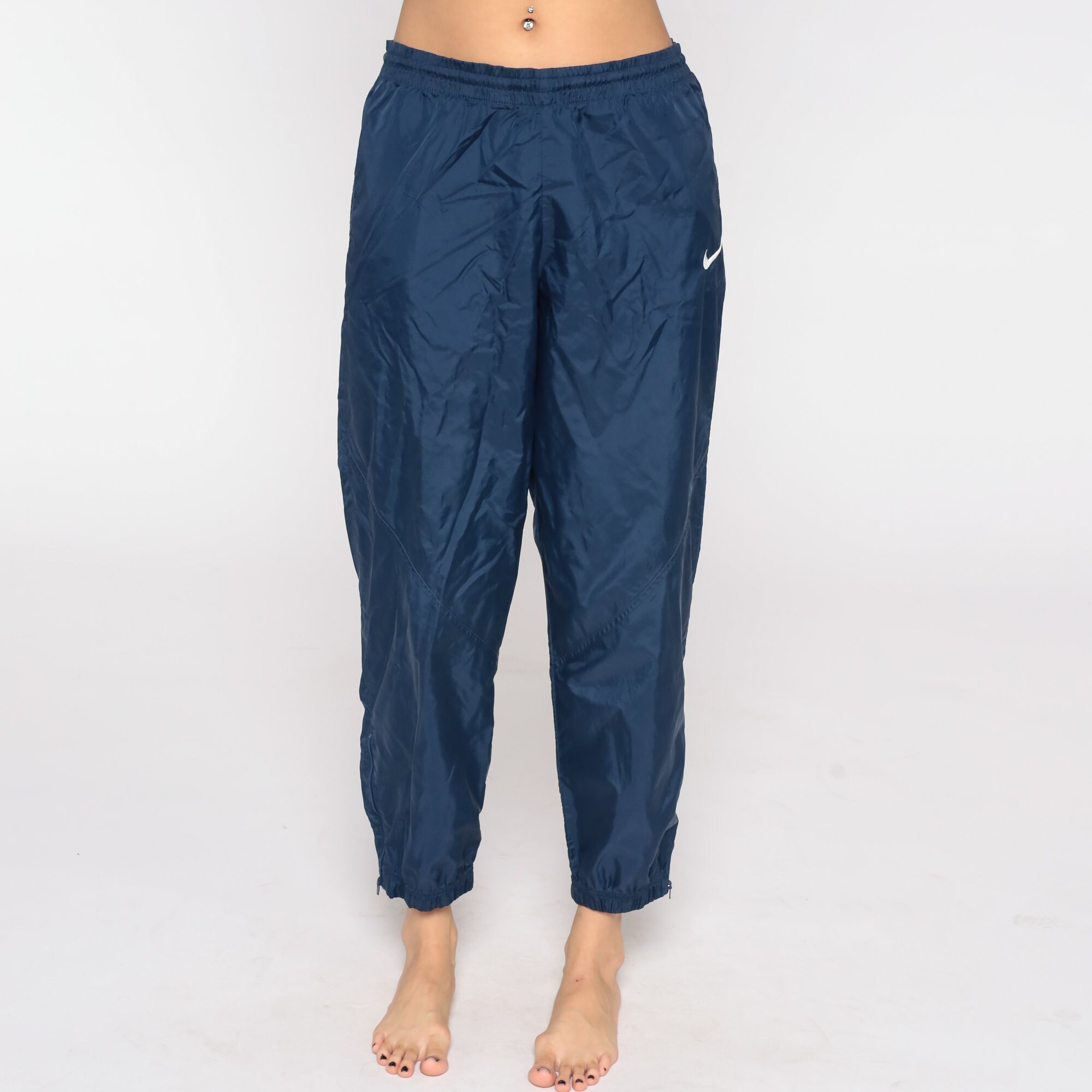 NIKE Track Pants 90s Blue Joggers Baggy Jogging Track Suit Etsy