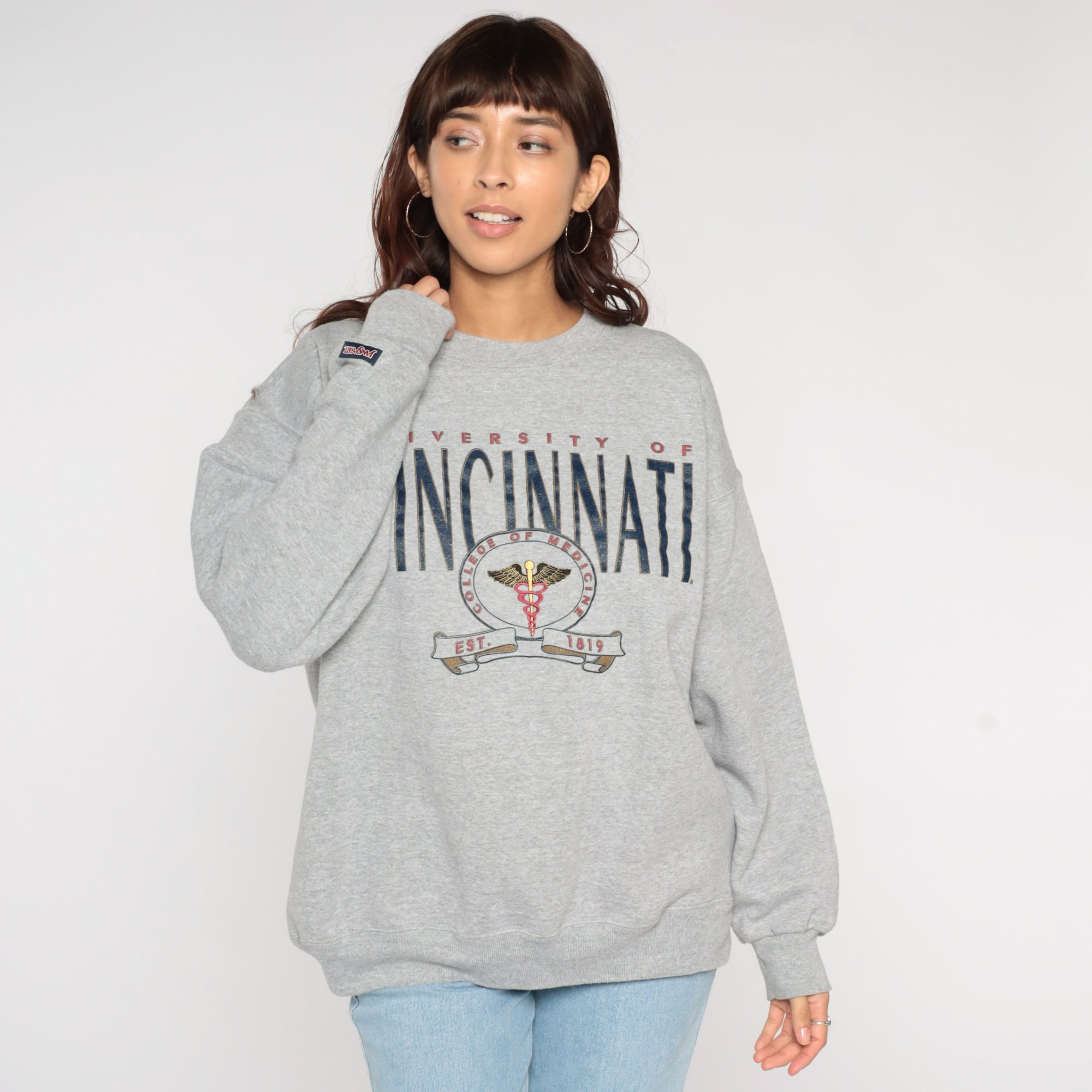 University Of Cincinnati Sweatshirt 90s Bearcats University Shirt ...