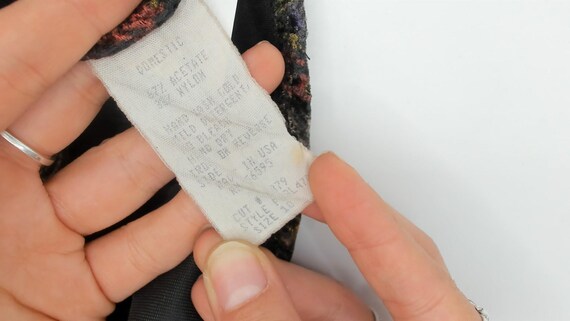 90s Abstract Jacket Cropped Button Front Multicol… - image 10