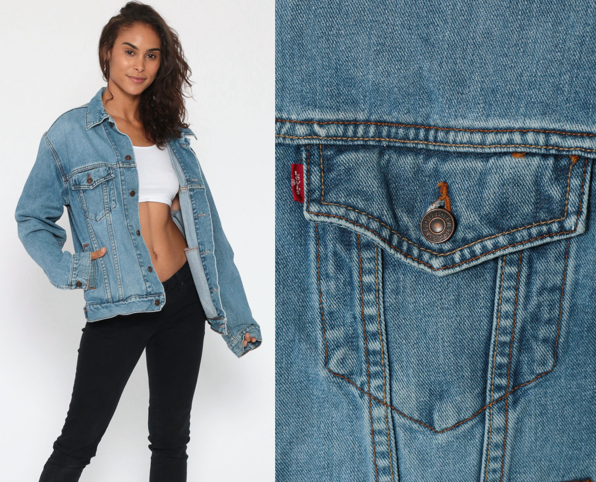 levis denim jacket measurements