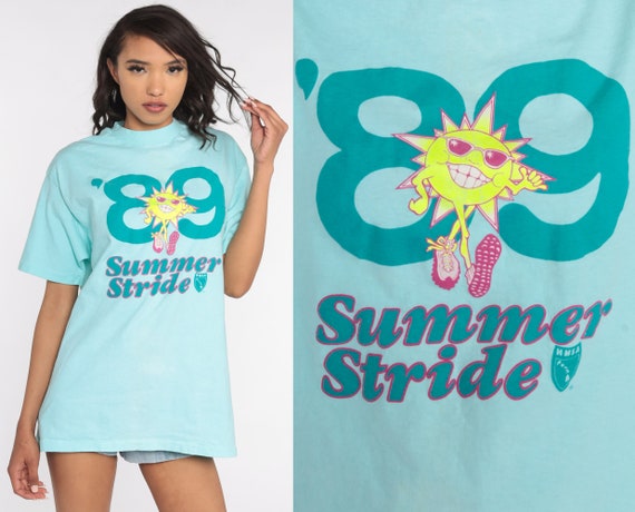 1989 Summer Stride Shirt Library Shirt 80s Readin… - image 1
