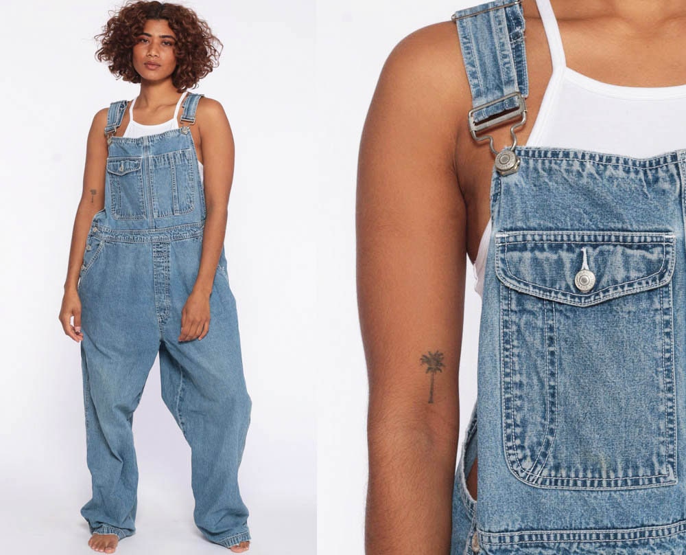 gap distressed overalls