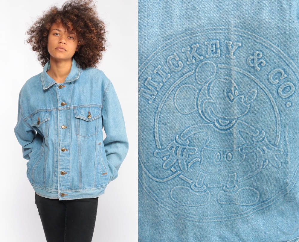 Disney Denim Jacket MICKEY MOUSE Jacket 